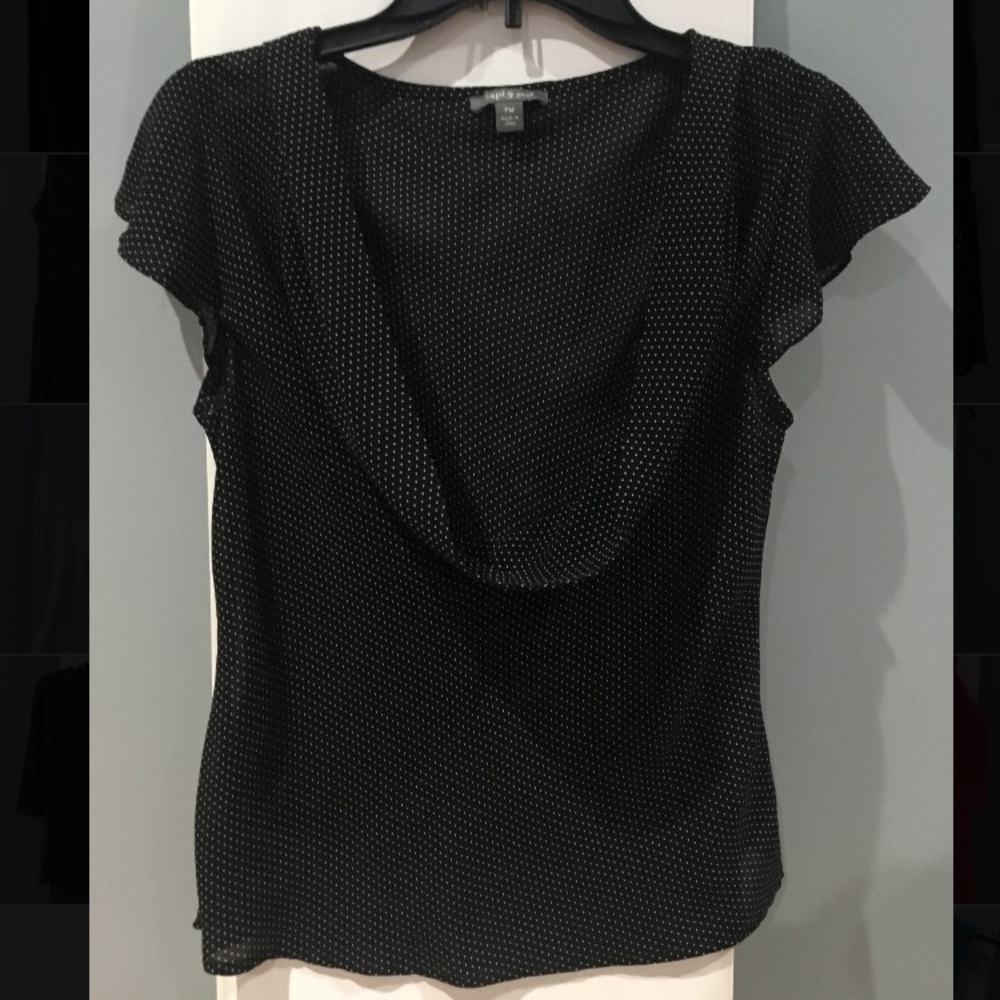 Swooped neck blouse